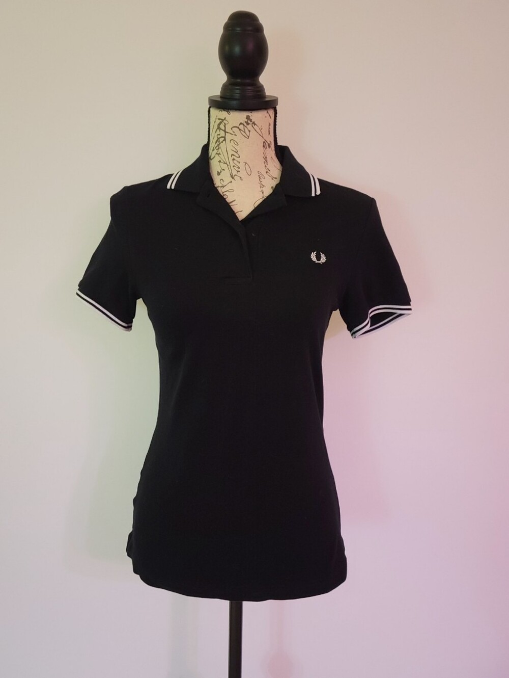 Fred Perry Women's Black Golf Polo Size 4